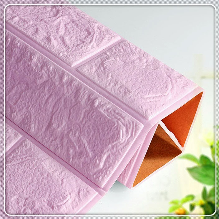 Hot PE Foam 3D Wallpaper Embossed Brick Stone DIY Stickers